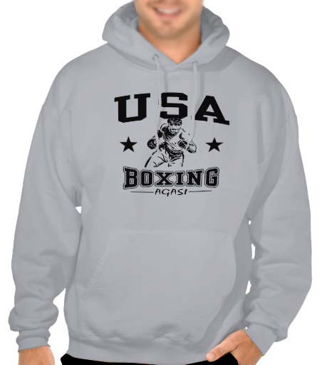 Grey Boxing Hood USA